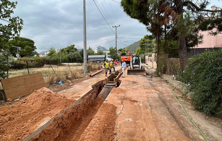 Δήμος Μαραθώνος: Εβδομαδιαίο πρόγραμμα εργασιών κατασκευής αποχετευτικού δικτύου